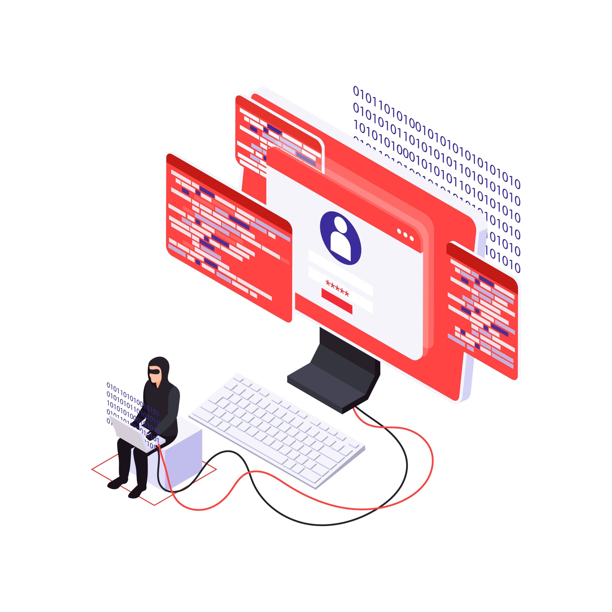 Is It Time to Ditch the Passwords for More Secure Passkeys? 5 17465958 2007.i039.019 cyber security spyware data protection isometric set 18 1 scaled