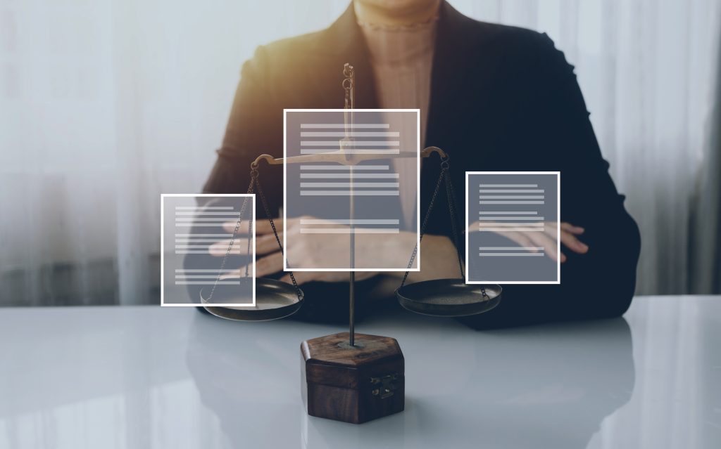 What CEOs Misunderstand About Compliance Structure 7 business lawyers discussing contract papers with brass scale desk office law legal services advice justice law concept